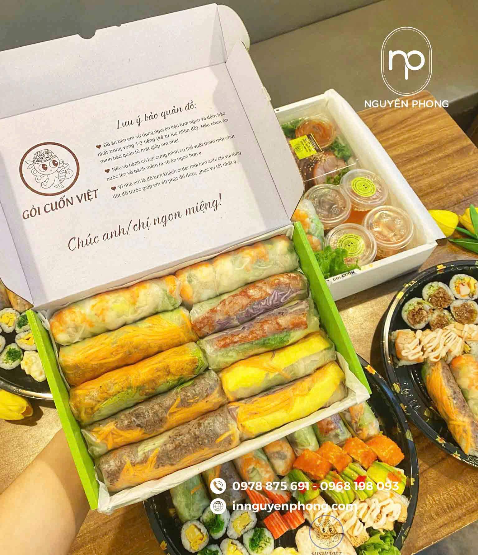 Hộp đựng gỏi cuốn